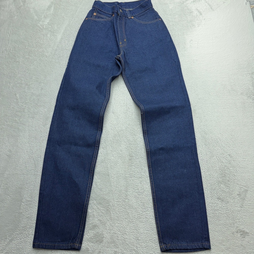 Vintage 80s Levi's Jeans Womens 7 High Rise Straight Leg Blue Denim Made in USA